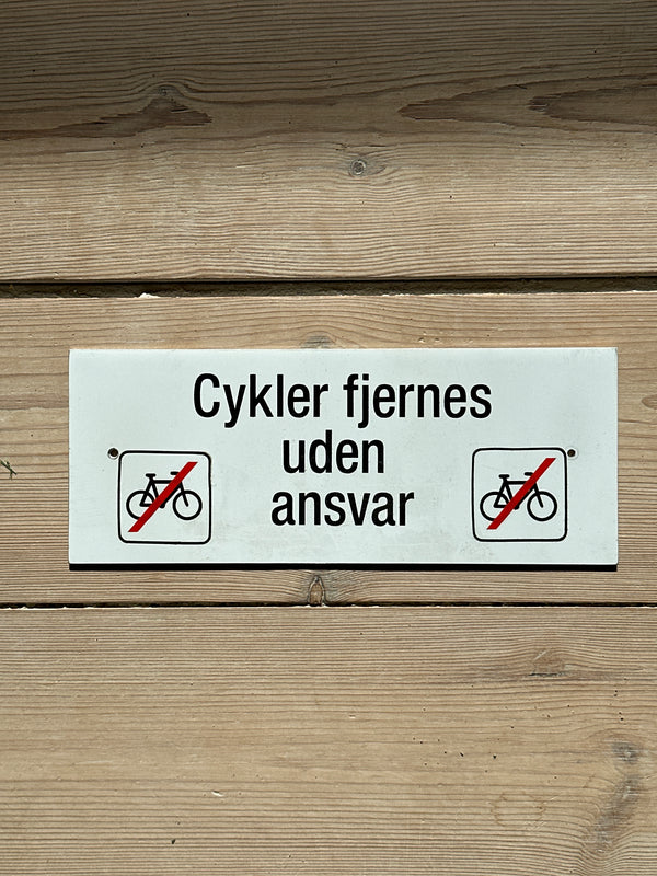 Skilt ~ cykler