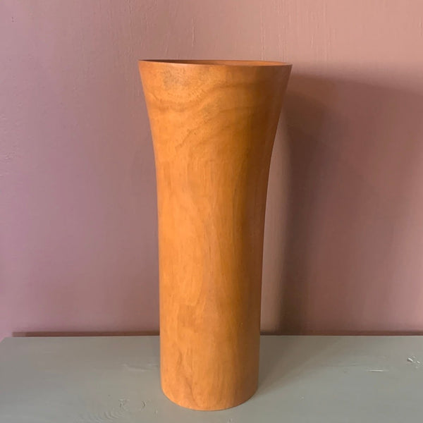 Træ vase